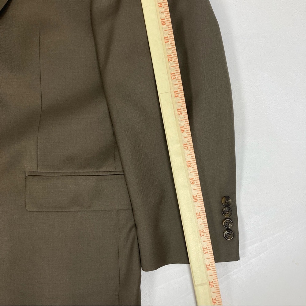 Chaps by Ralph Lauren Blazer Jacket Sz 40 R Wool / Cashmere Beige Made Canada - Picture 6 of 13